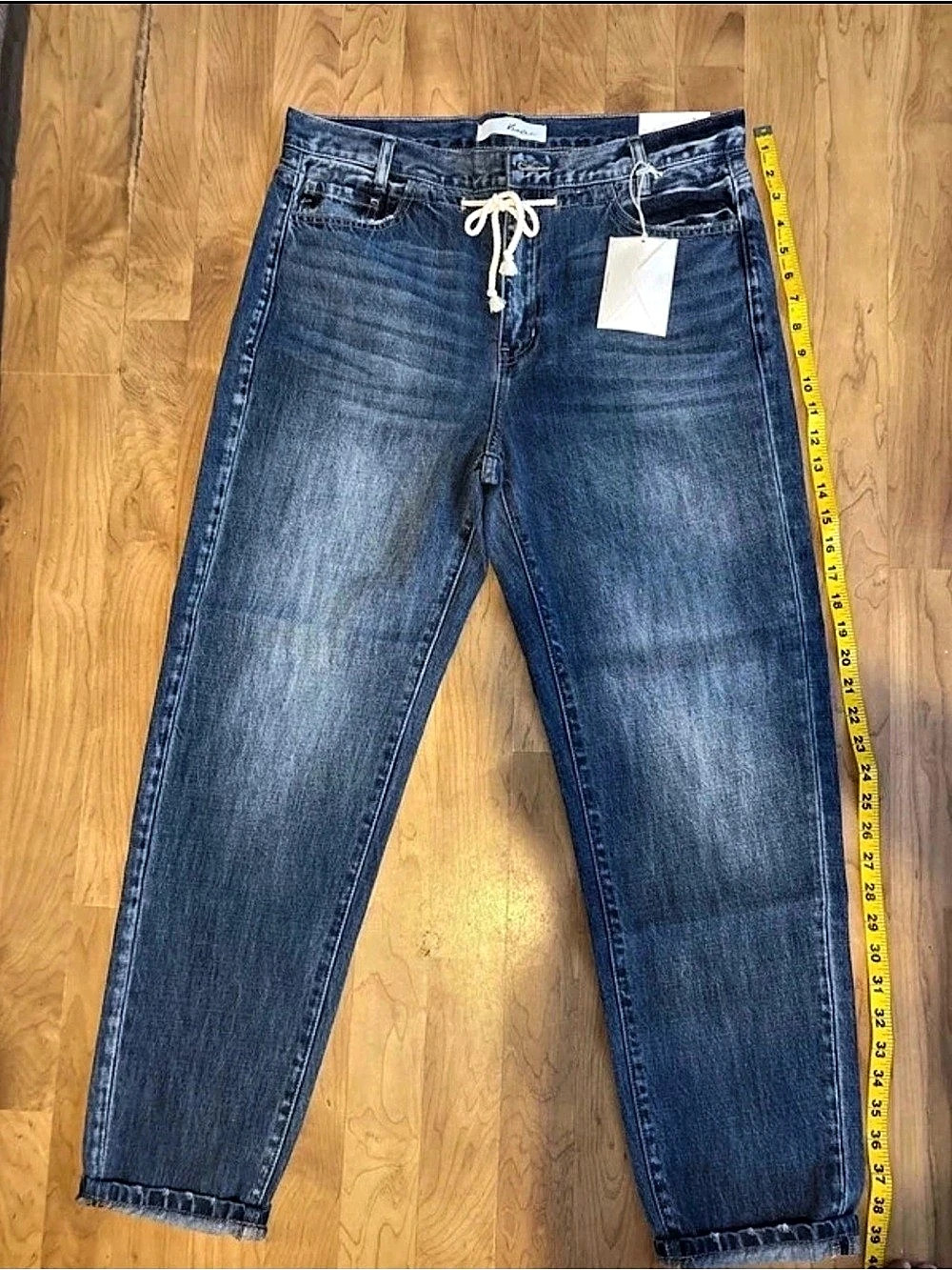 Kancan Boyfriend Jeans Blue Waist 28 size 9 NWT